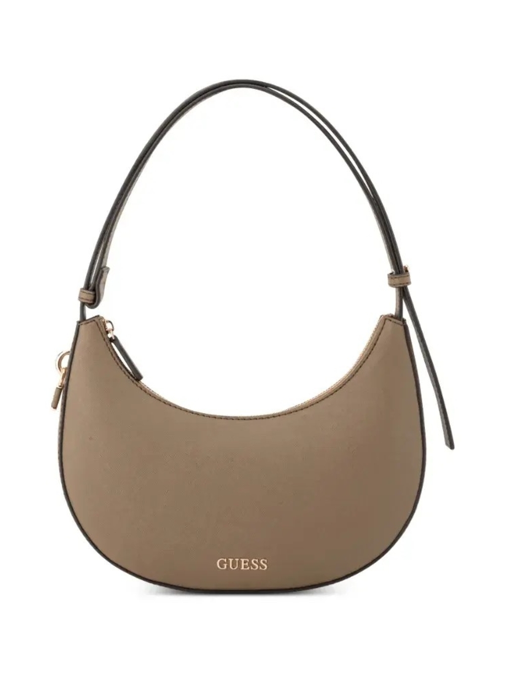 GUESS Taupe Crescent Shoulder Bag